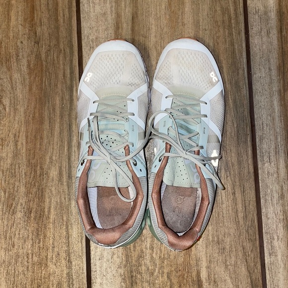 On Cloud Flow Running Shoes Aloe White 9.5M - Picture 7 of 8